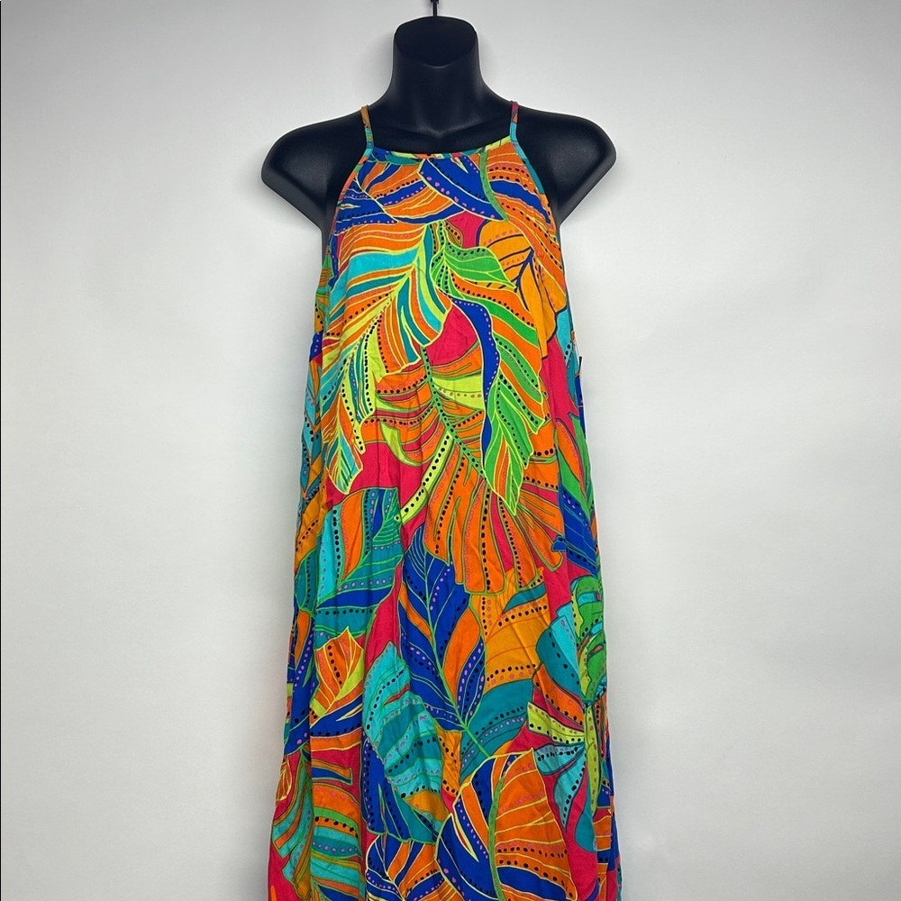 Vince Camuto Multicolor Rayon Fabric new with tags halter dress extra small